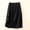 🔥 Black, variant on Womens Half-Back Elastic Waist A-Line Mid-Length Workwear Skirt Cotton Blend Pull-On Design With Pocket Details Durable Seam Finishes For Office Casual And Everyday Styling — Skirt
