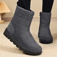 thumbnail image 7 of XIMIN Women’s Winter Boots Waterproof Snow Booties Mid Calf Boots with Zipper Warm Faux Fur Lined Cozy Comfortable Anti-Slip Sole Stylish Outdoor Shoes, 7 of 7