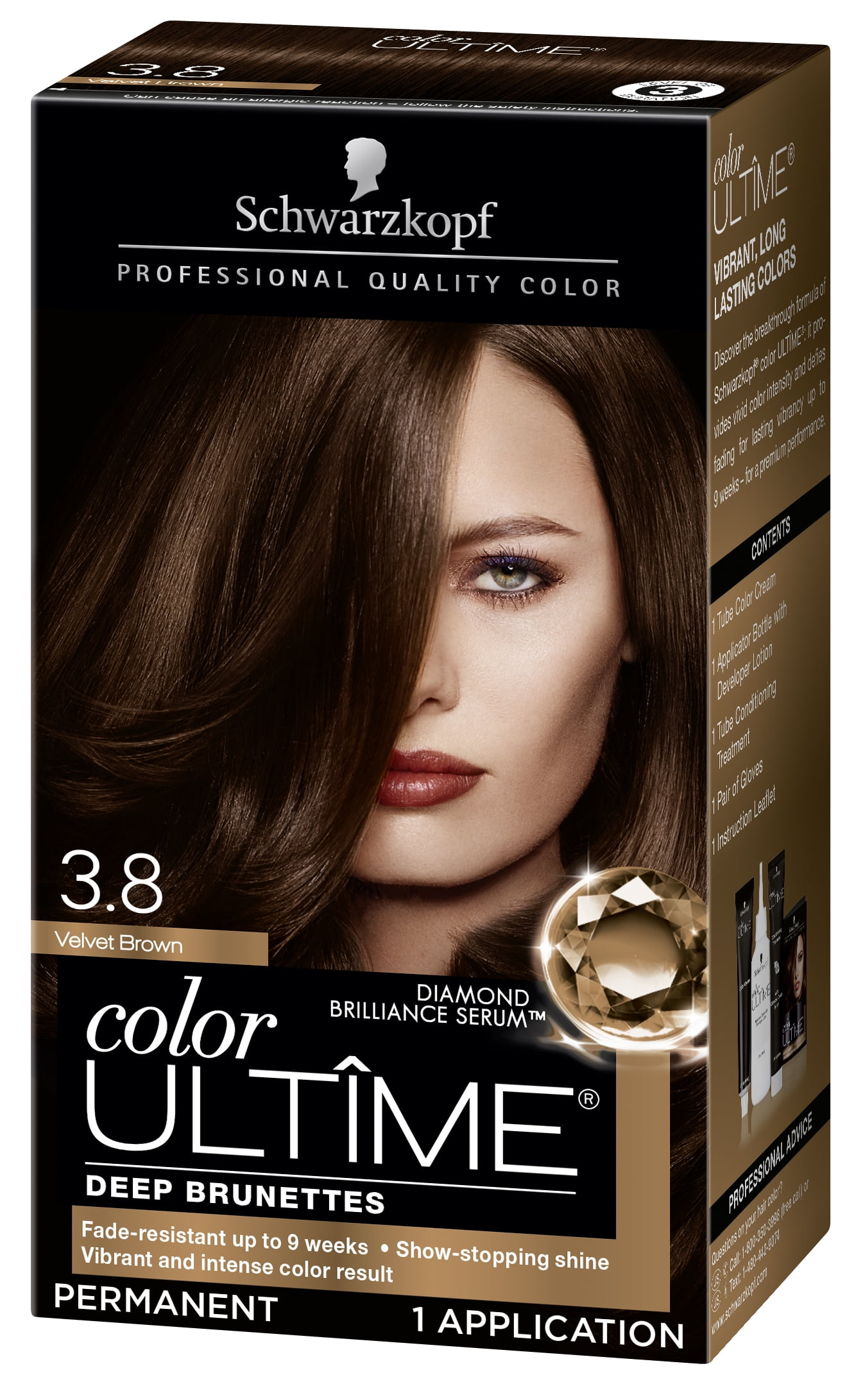 Schwarzkopf Color Ultime Permanent Hair Color Cream 3 8 Velvet Brown Schwarzkopf Color Ultime Permanent Hair Color Cream 3 8 Velvet Brown