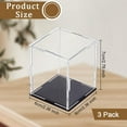 thumbnail image 3 of 3Pack Clear Acrylic Display Case Action Figures Display Boxs Assemble Collectibles Box Dustproof Protection Box Showcase, 3 of 10