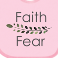 thumbnail image 4 of Inktastic Faith Over Fear with Laurels Boys or Girls Baby Bib, 4 of 4