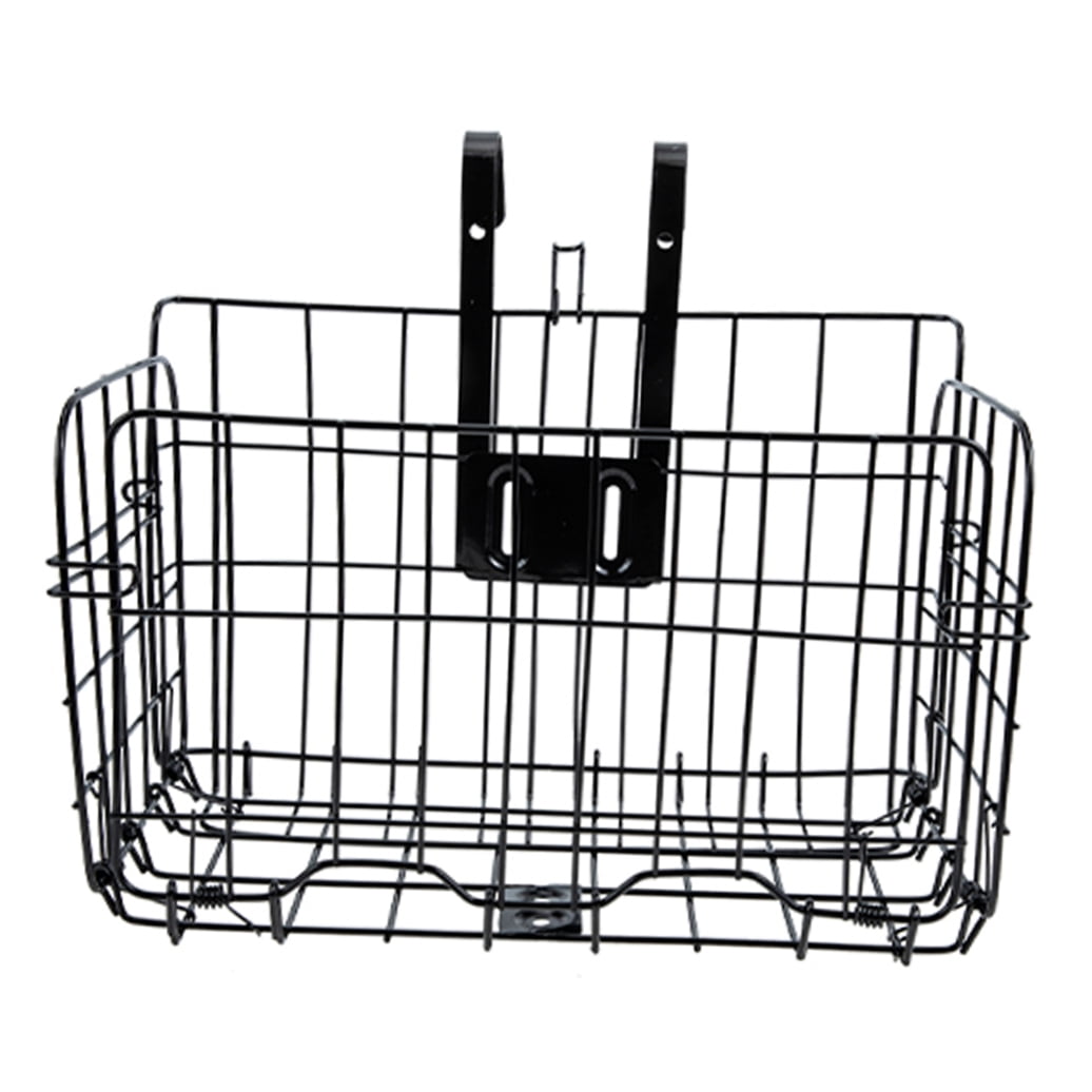 Hemoton Bike Front Basket Large Capacity Bike Basket Metal Basket Bike Vegetable Basket Bike Handlebar Accessory