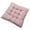 Pink & White, variant on Chair Cushion Pads - Striped Dining Kitchen Office Chair Seat Cushion with Ties - Durable Cotton Fabric Cover - Indoor Use, 16x16 in
