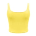 thumbnail image 5 of Gunia Tank Tops Women Casual Ribbed Knit With Adjustable Spaghetti Straps For Everyday Comfort Layering Camisoles For Women Yellow, 5 of 5