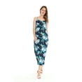 thumbnail image 2 of Women's Hawaiian Luau Floral Print Maxi Sweetheart Dress S Orchid Breeze Navy, 2 of 5