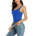 thumbnail image 2 of Women's Camisole Cotton Tank Top with Shelf Bra Adjustable Wide Strap Basic Undershirt, 2 of 4