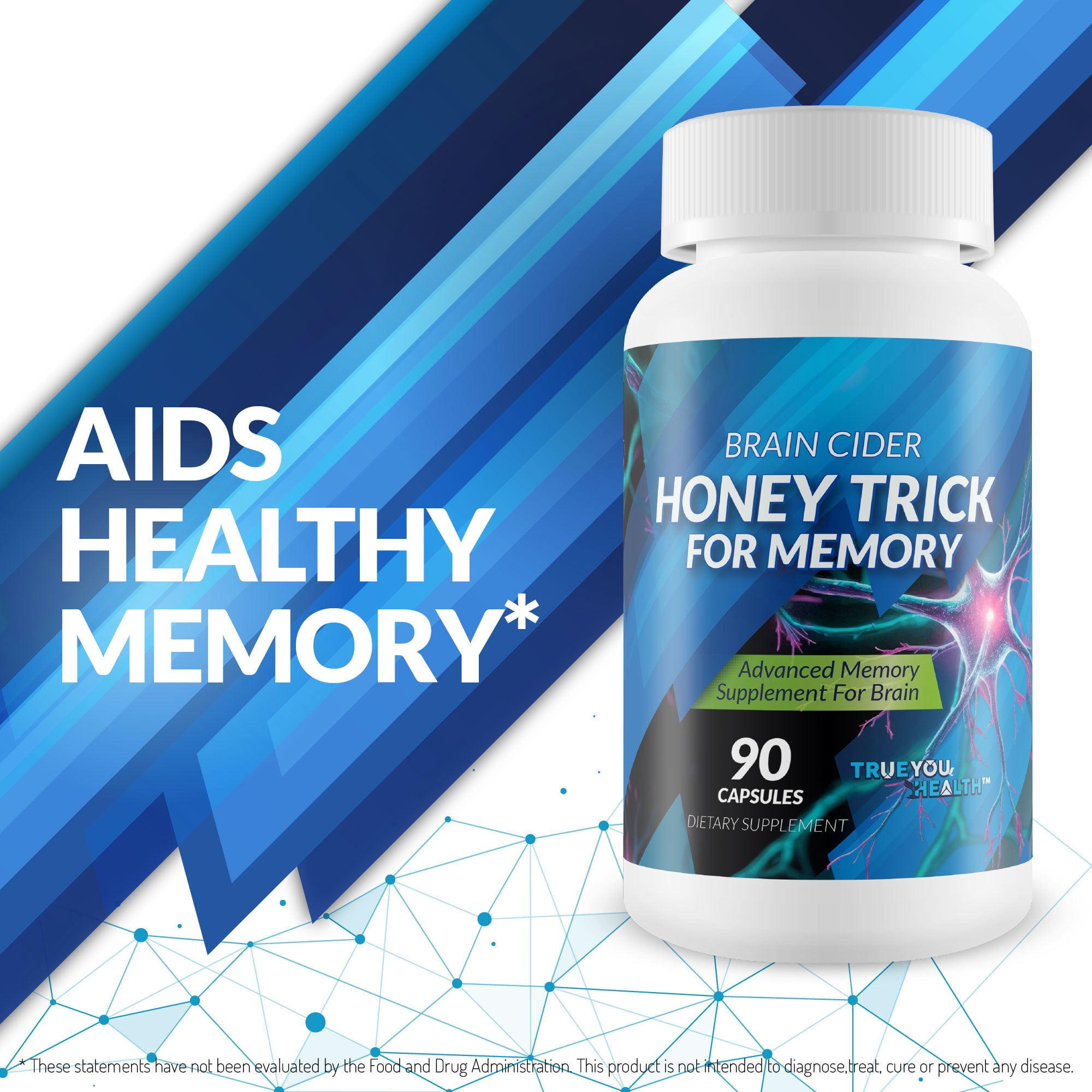 Honey Trick - Our Best Blood Flow, Vision, & Memory Supplement for Brain - Nervous System Support - Blood Balance Supplement - Japanese Capsaicin Honey Boost XL Nootropics Brain Support