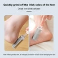 thumbnail image 2 of 2 Pcs Foot Files Callus Remover Generic Stainless Steel Foot Rasp Feet File Tools for Pedicure to Removes Hard Skin Corns for Dry and Wet Feet, 2 of 7