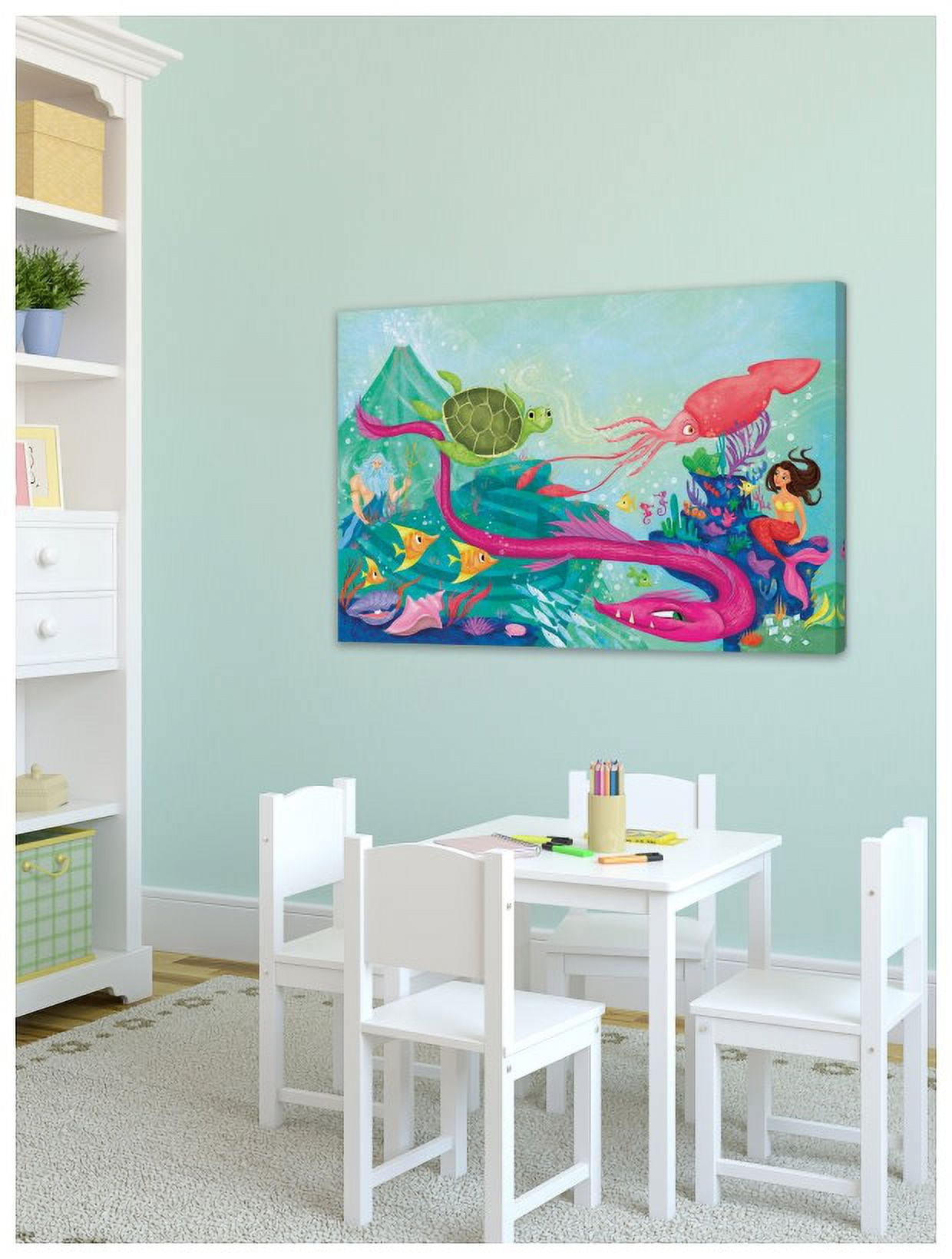 Marmont Hill "Sea Friends" by Curtis Painting Print on Canvas