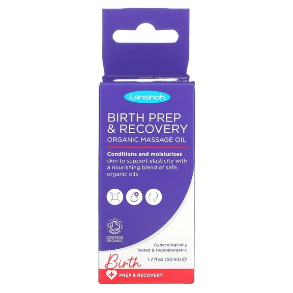 Birth Prep & Recovery, Organic Massage Oil, 1.7 fl oz (50 ml), Lansinoh