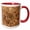 Red/White, variant on 3drose, Bulgaria, Kazanlak, Interior of the Replica Thracian Tomb of Kazanlak, 11oz Two-tone Red Mug