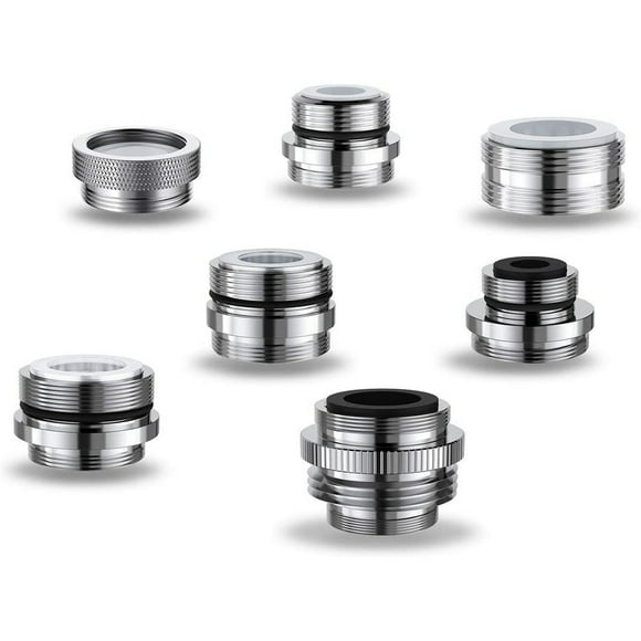 7Pcs Multiple Size Tap Hose Adapters Solid Brass Fit Removable Sink Aerators