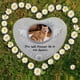 thumbnail image 1 of Lápida conmemorativa con huella de pata para mascotas, con espacio para foto, ideal como recuerdo de la pérdida de una mascota. Para perros o gatos, perfecta para exteriores. Lápida, 1 of 9