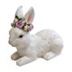 thumbnail image 2 of Easter Bunny Figurine Resin Rabbit Statue White 7.56in Tabletop Decor • Ceramic Look Ornament • Spring Easter Centerpiece for Living Room Bedroom, 2 of 6