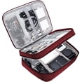 thumbnail image 1 of Electronic Bag Travel Cable Accessories Bag Waterproof Double Layer Electronics Organizer Portable Storage Case, 1 of 5