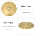 thumbnail image 3 of FESTFENDS Crash Cymbal Golden Brass 1Pcs For Drummers, 3 of 8