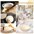 thumbnail image 4 of Duslogis Set of 6 Banneton Bread Proofing Basket 5 inch Round Sourdough Proofing Basket Bowl with Liners for Home Making Bread Bakers Baking, 4 of 7