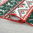 thumbnail image 5 of Hasoo Christmas Decorative Area Rug Washable 4' x 6' Modern Rug for Living Room Dining Room, Green/Red, 5 of 5