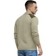 thumbnail image 4 of Iceglad Men's Knit Pullover Sweater Casual Long Sleeve Stand Collar Button Knitted Sweaters, 4 of 8