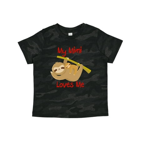 

Inktastic My Mimi Loves Me Sloth Gift Toddler Boy or Toddler Girl T-Shirt