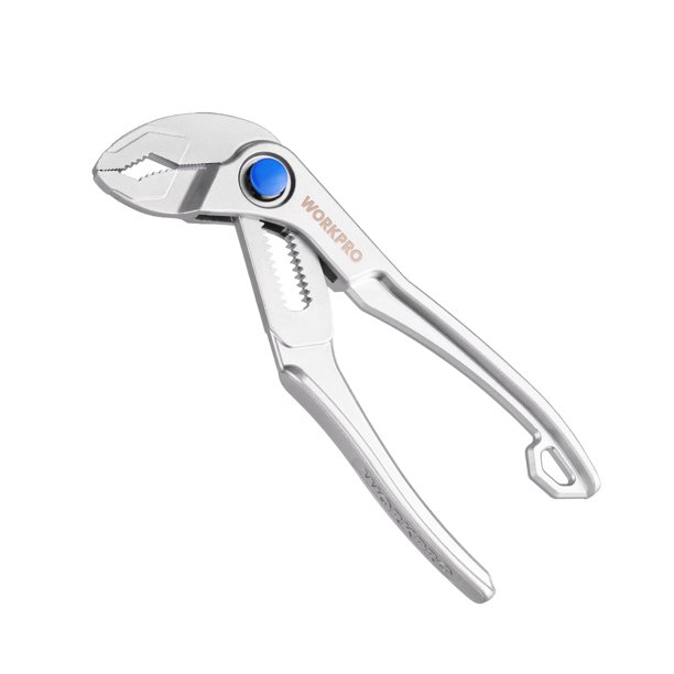 Alicates para bombas de agua WORKPRO Mini, 10 cm, 15 posiciones, cierre a presión
