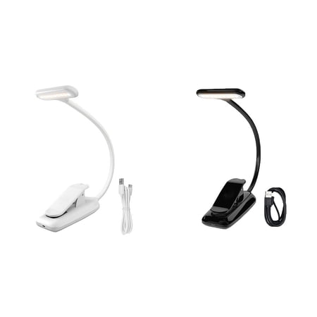 LED Book Lights, Rechargeable Clip On Light, 3 Lighting Modes, 9 LEDs Eye Protection Reading Lamp I.116322221