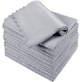 thumbnail image 1 of 10 Piezas Reutilizable Paño de Limpieza del Cocina 25 x 25 cm/ 9.8 x 9.8 Pulgadas Trapos de Limpieza para Ventanas Coches Espejos Acero Inoxidable (G Oscuro, 1 of 2