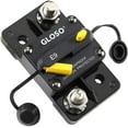 thumbnail image 2 of 70A Breaker Extended Surface Mount 3/8” Diagonal Stud Waterproof IP67 Marine RV Truck Hi-Amp Circuit Breaker (70A), 2 of 6