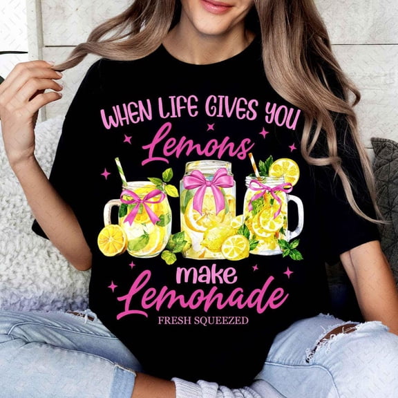 Funny Make Lemonade T-Shirt, Summer Lemon Design, Ironic When Life Gives You Lemons Quote Shirt