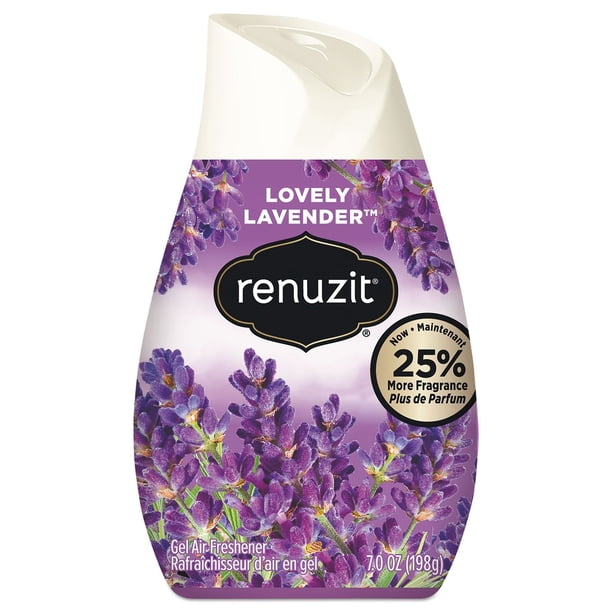 Renuzit Adjustables Air Freshener, Lovely Lavender, Solid, 7 Oz, 12/Carton DIA35001CT