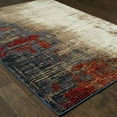 thumbnail image 3 of Oriental Weavers Evolution Area Rug 8001A Contemporary Ivory Faded Crosshatch 10' x 13' 2" Rectangle, 3 of 3
