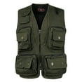 thumbnail image 1 of CEHVOM Gilet pour Hommes Multi-Poches Pêche Chasse Randonnée Gilet Veste, 1 of 7