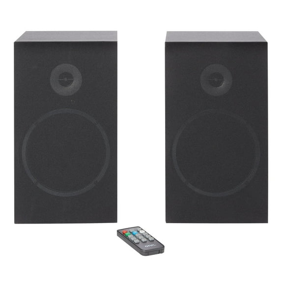 onn. Bluetooth Bookshelf Speakers