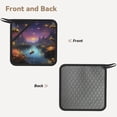 thumbnail image 2 of Sikiie Magical Bees Twilight River Pot Holders Kitchen Insulation Mats Heat Resistant Pot-Holder Oven Anti-Scald Pads for Cooking Baking, 7.1*7.1inch, 2 of 8