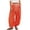 Orange -AO17, variant on Womens Linen Balloon Pants Lightweight Drawstring Baggy Pants with Pockets Summer Beach Trousers 2026 Orange S