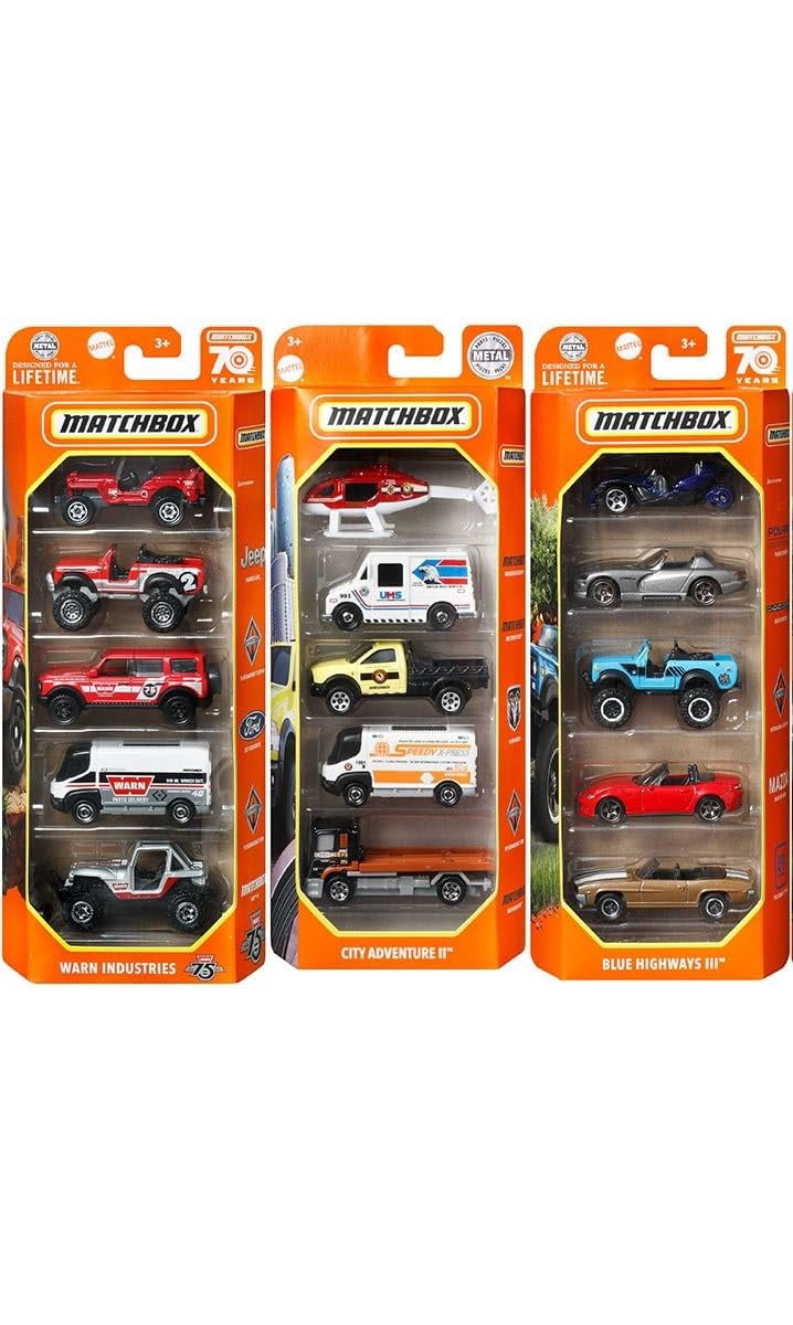 Matchbox Super Kings & Tomica ミニカー15台セット Matchbox 15 Toy Cars & Trucks Set with 3 Themed 5-Packs - Walmart.com