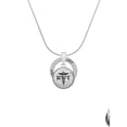thumbnail image 2 of Delight Jewelry Silvertone Domed Black RVT Joy Ring Charm Necklace, 18", 2 of 4