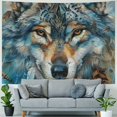 thumbnail image 4 of JRXY Cool Wolf Tapestry, Bohemian Style Tapestry Wall Hanging, Animal Aesthetic Tapestries Wall Art Home Decor for Bedroom Living Room Painting, 4 of 6