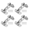 thumbnail image 2 of Door Lock Latch, Shock Resistant Zinc Alloy Swing Bar Lock 4 Pcs Rust Proof  For Home, 2 of 8