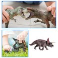 thumbnail image 4 of Simulación Jurásico Dinosaurio Juguete Niños Triceratops Modelo Animal Colección Muñecas Tmvgtek juguetes de los niños, 4 of 9