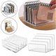 thumbnail image 2 of Modern Clear Stationery Organiser For Office Versatile Clear Book Holder Stand School Supply, 2 of 5