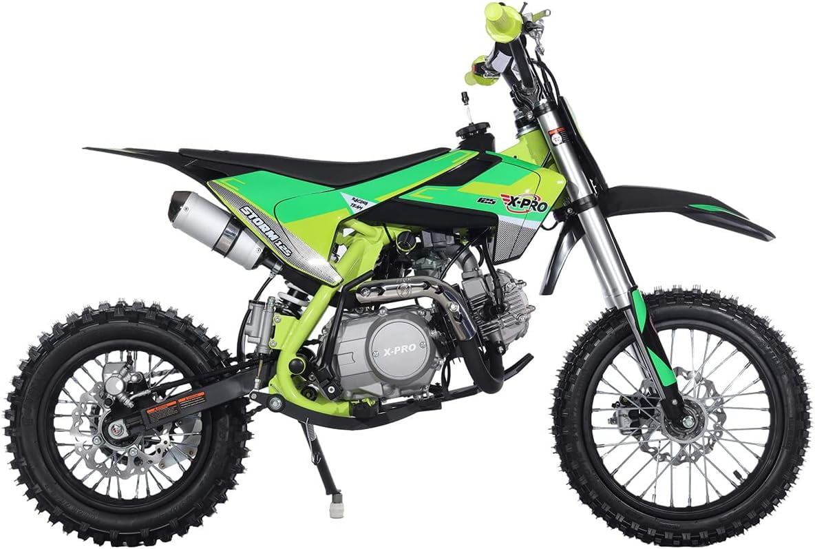 X-Pro Storm Gasoline 125cc 4-Stroke Dirt Bike - Green