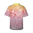 thumbnail image 3 of Balery Leopard Skins And Heads Print Men's Hawaiian Shirts Short Sleeve Beach Shirt Relaxed Fit Vacation Button Down Shirts-3X-Large, 3 of 9