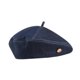 thumbnail image 5 of Gorro tipo boina para mujer, moderno, ajustable, cómodo y ligero, de mezclilla, ideal para primavera. Azul profundo, 5 of 9