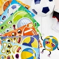 thumbnail image 2 of 24 Sheets Make Your Own Ball Sports Stickers for Kids, Make a Face Mix and Match Rugby, Basketball, Baseball, Football, Volleyball, Soccer Faces for Birthday Party Favor, 2 of 7