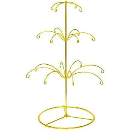 Ornament Tree Display Stand National Artcraft Ornament Display Stand In Bright Gold Finish Holds 18 Christmas Or Holiday Ornaments ()