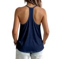 thumbnail image 5 of ThreadVibe Women's Basic Scoop Neck Tank Tops With Built in Bras Casual Summer Tank Tops,Pleated Front Loose‑Fit Flowy Summer Sleeveless Shirts, 5 of 6