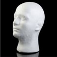thumbnail image 2 of Male Polystyrene Styrofoam Foam Head Model Stand Wig Hair Hat Mannequin, 2 of 5
