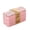 pink ）, variant on 3-Tier Stackable Lunch Box, 900ml Wheat Straw Bento Container