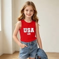 thumbnail image 3 of HBYJLZYG USA Flag Tank Top for Boys Girls, 4th of July Sleeveless Patriotic Shirt with American Flag Print, Independence Day Tee for Kids 3-15 Years, 3 of 8